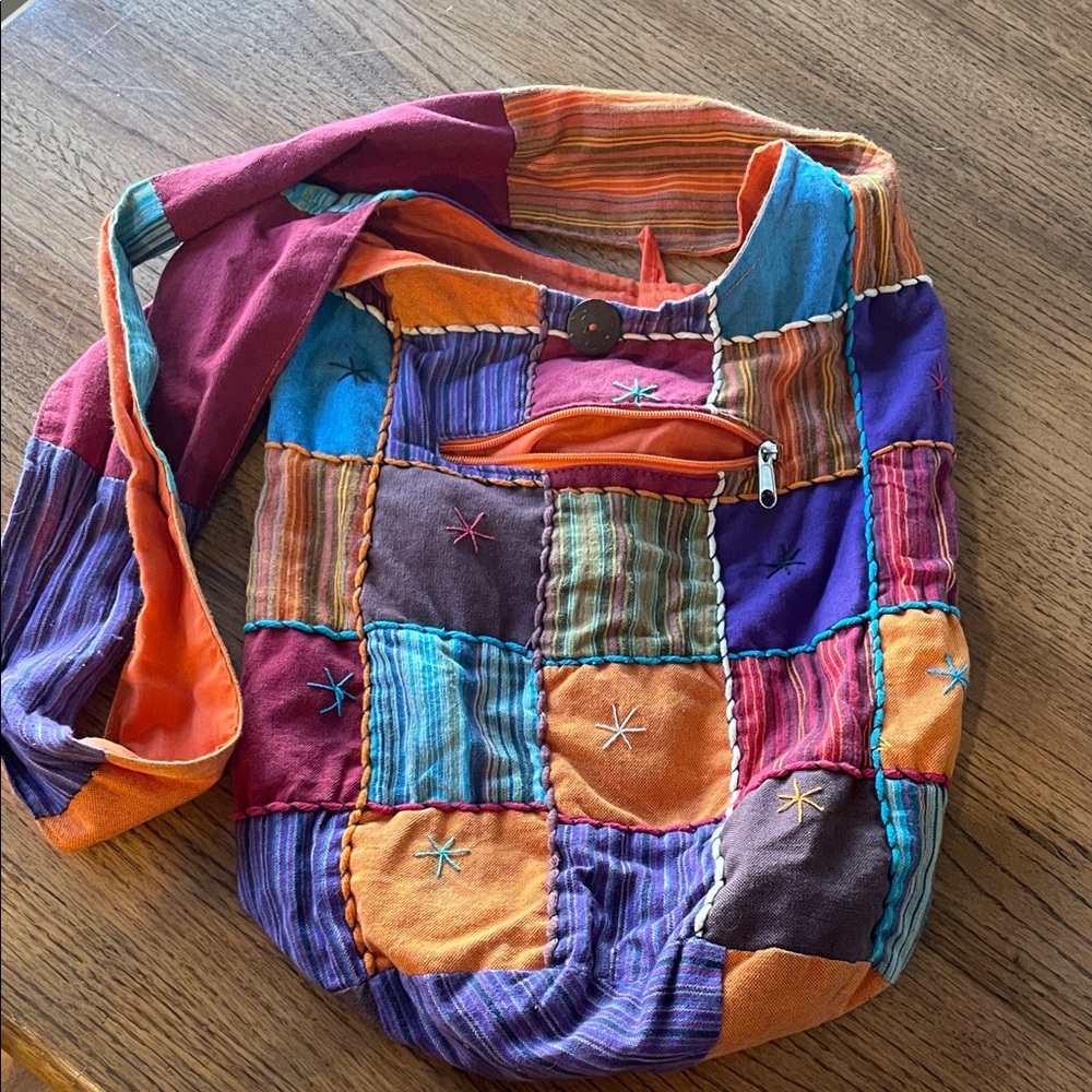 Colorful Patchwork Shoulder Bag